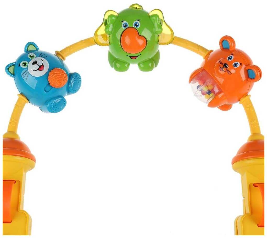 Музыкальная дуга на кроватку/коляску, с потешками, свет+звук.