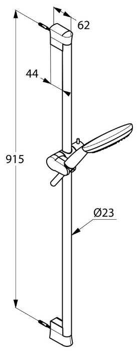 Душевой гарнитур KLUDI Freshline 6794005-00, хром фотография 1
