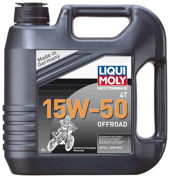 Синтетическое моторное масло LIQUI MOLY Motorbike 4T Offroad 15W-50 фотография 1