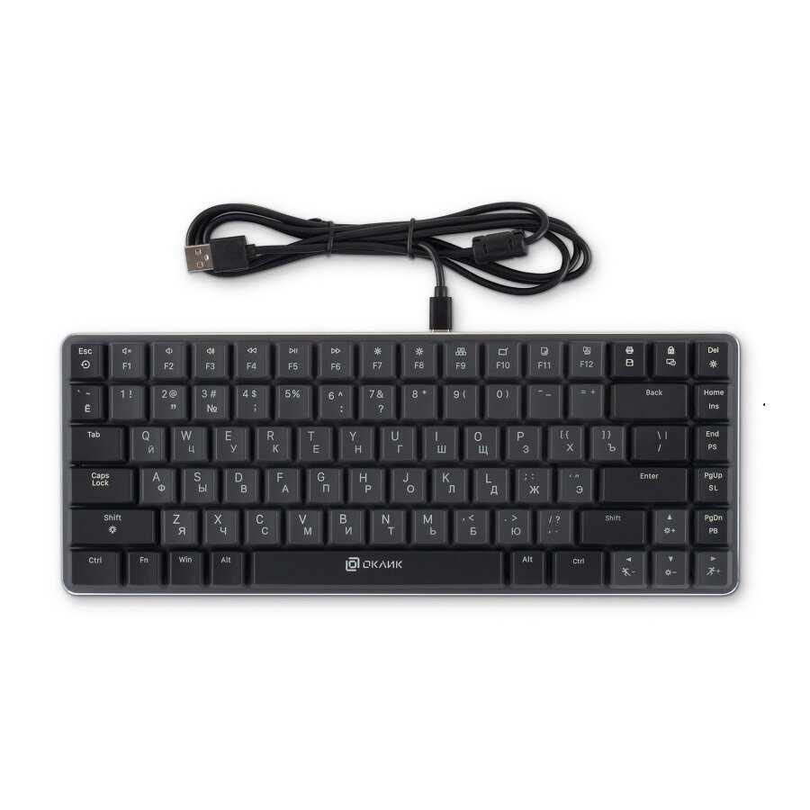 Клавиатура Оклик K615X механическая USB Multimedia for gamer LED (1934413) фотография 1