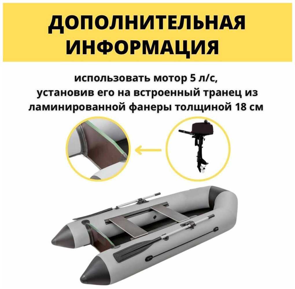 Лодка под мотор надувная ПВХ для рыбалки - подарок на день рождения рыбаку фотография 14