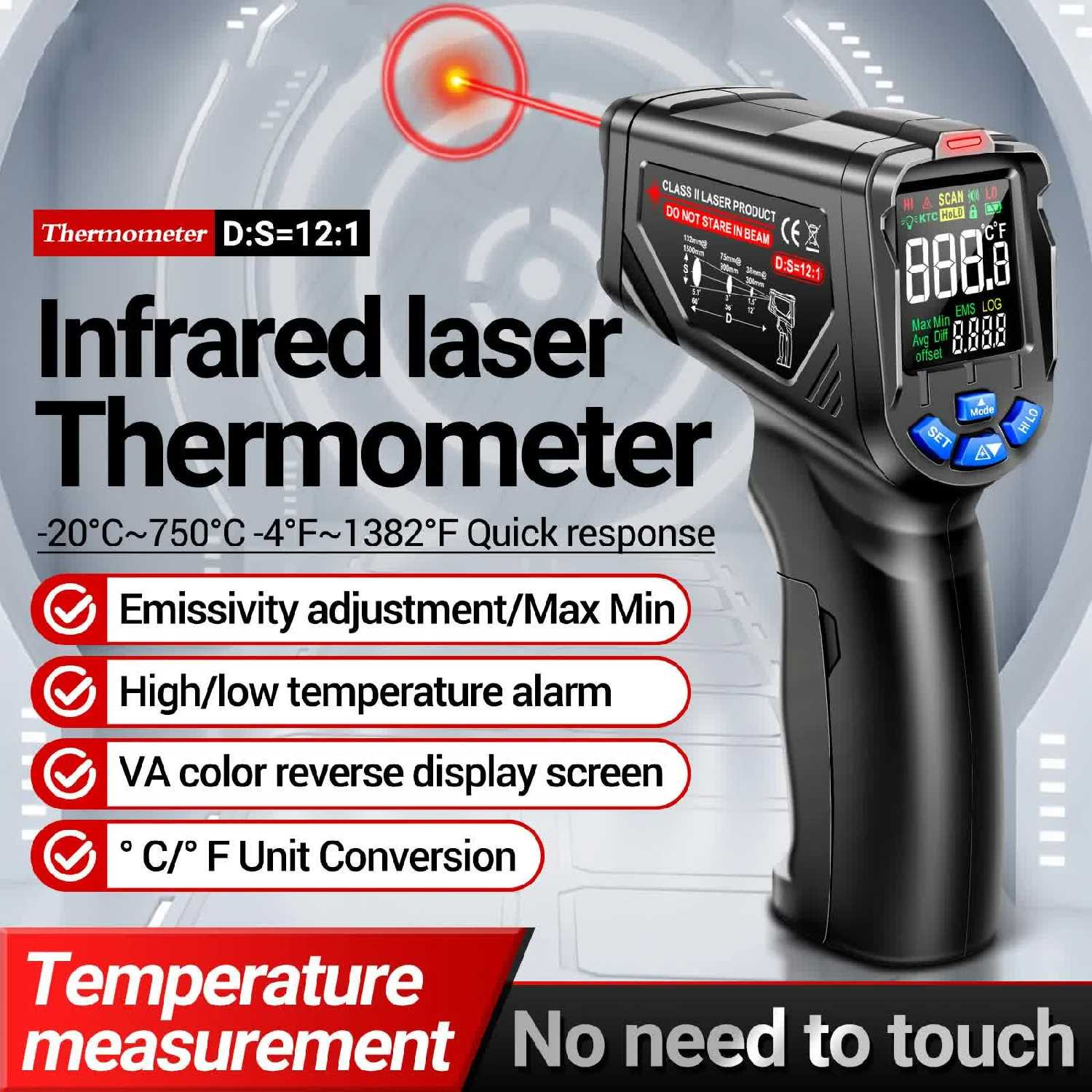 Инфракрасный пирометр Aneng TH06 фотография 13