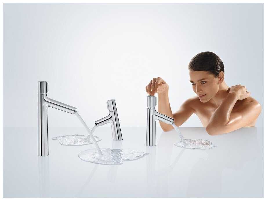 Смеситель для раковины (умывальника) hansgrohe Talis Select S 72043000, нажимной фотография 8