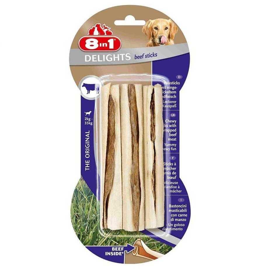 Лакомство для собак 8 In 1 Beef Sticks (13 см) фотография 13