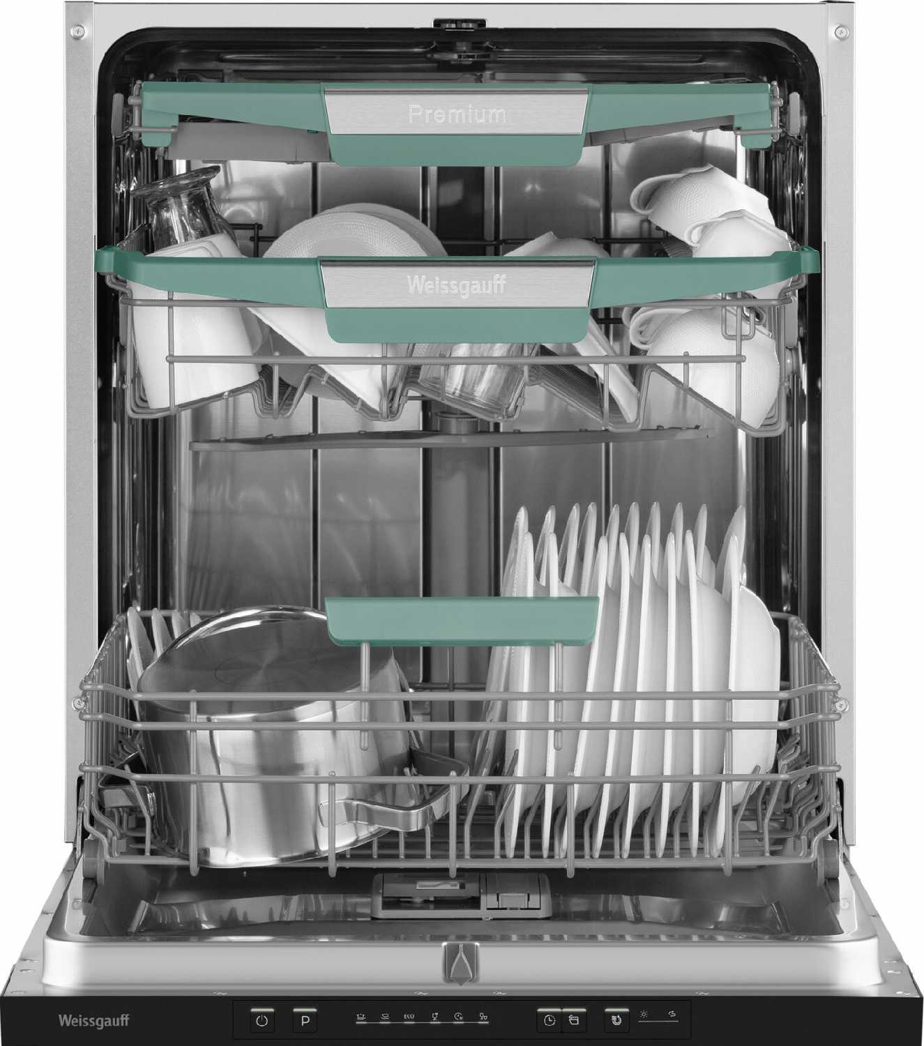 Встраиваемая посудомоечная машина Weissgauff BDW 6136 D [Inverter Autoopen Timer Floor] фотография 3