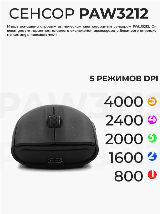 Беспроводная игровая мышь Attack Shark X5 фотография 17