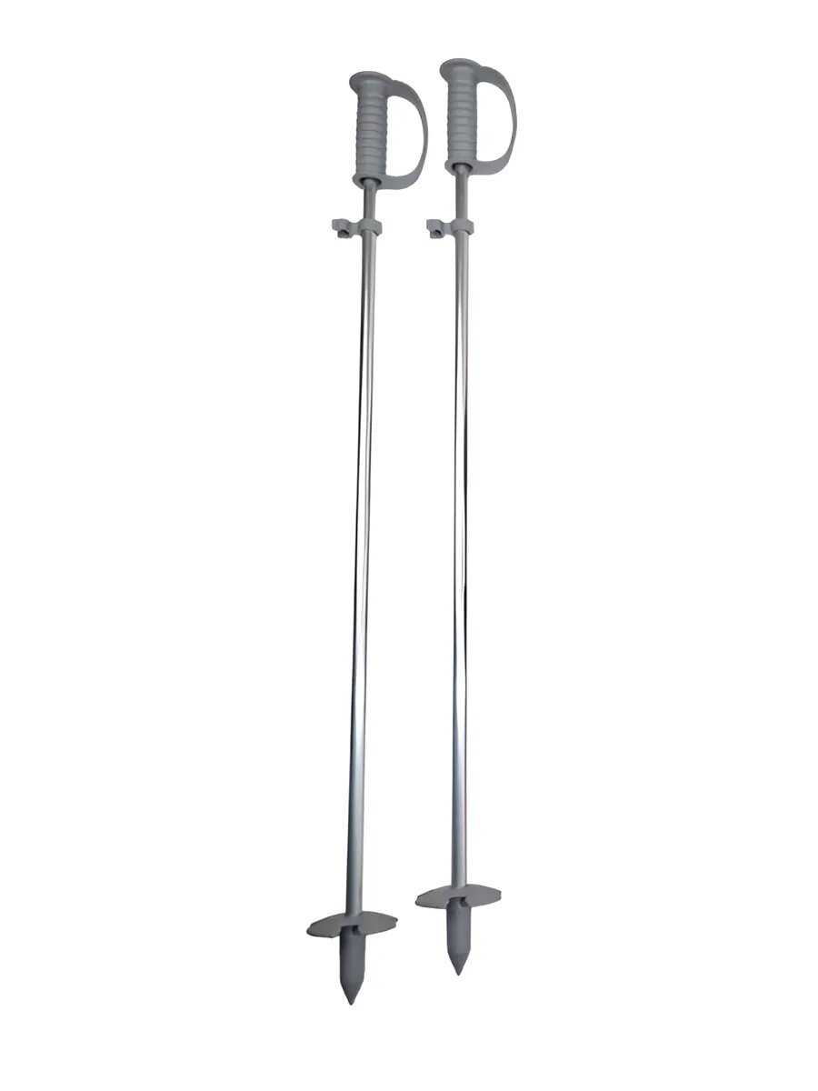 Лыжный комплект детский с креплениями и палками (75 см) фотография 20