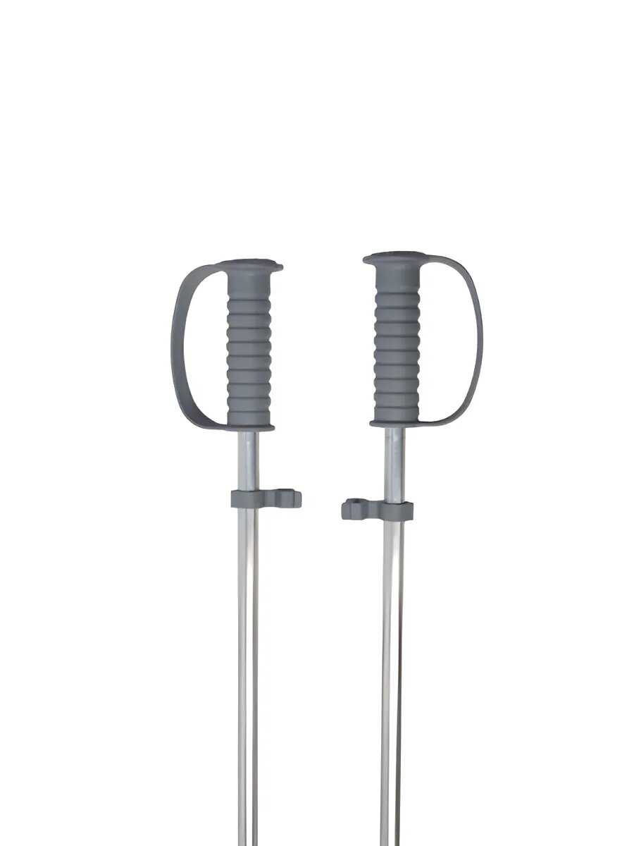 Лыжный комплект детский с креплениями и палками (75 см) фотография 21