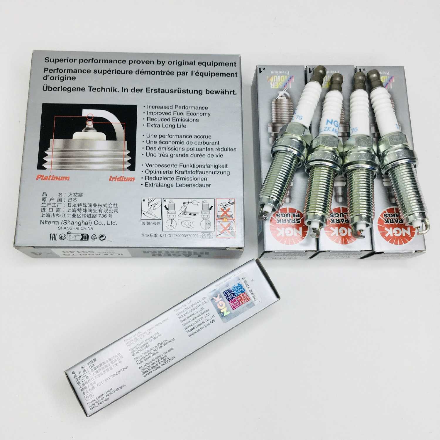 Иридиевые свечи зажигания NGK Laser Iridium (ILZKAR8L7G) фотография 4