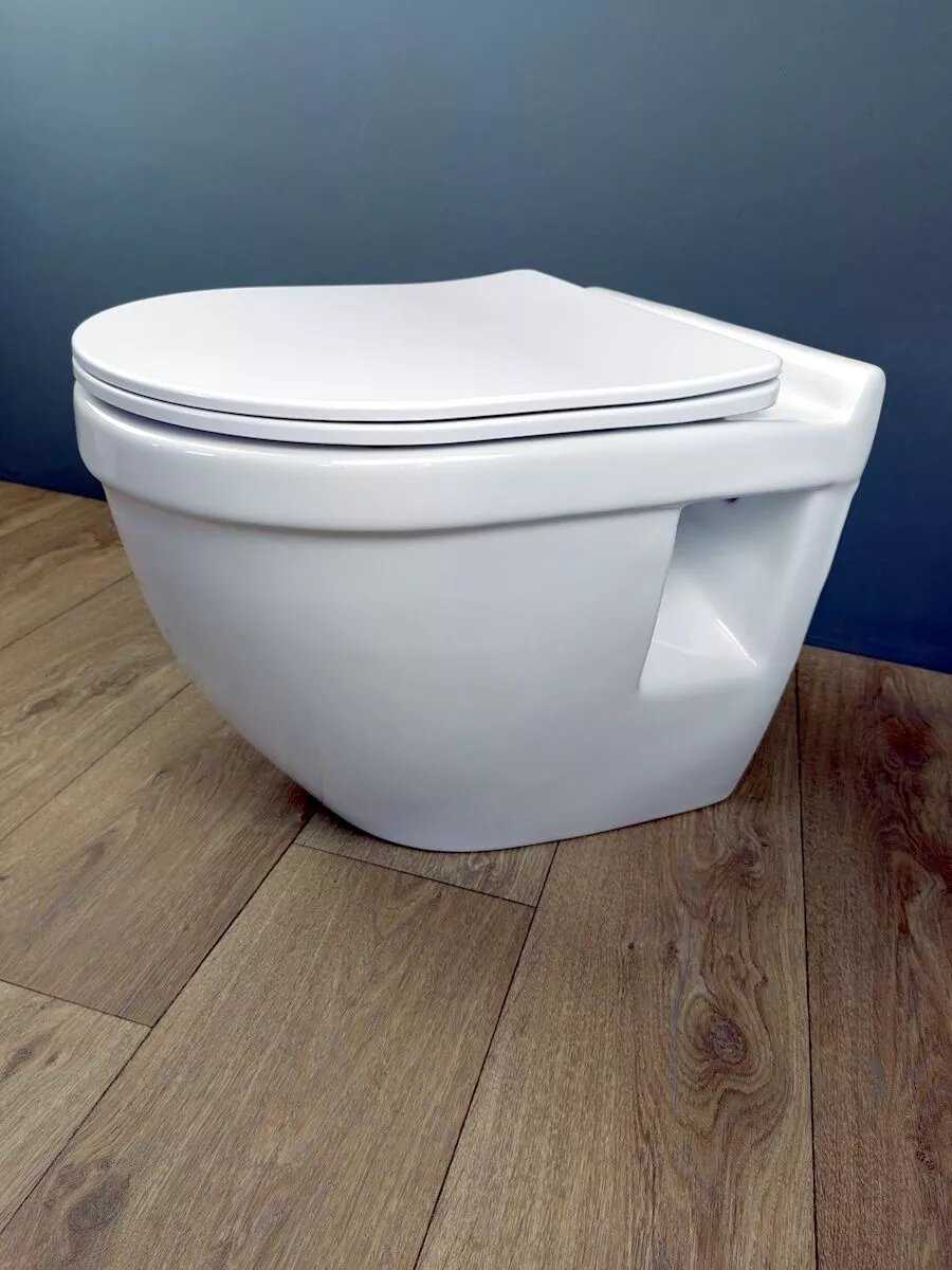 Инсталляция с унитазом комплект 5 в 1 Teymi унитаз подвесной безободковый Vitra Pro (F00676) фотография 9