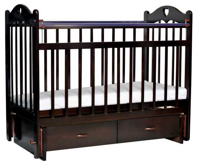 Кроватка everflo Love (ES-002), классическая, поперечный маятник