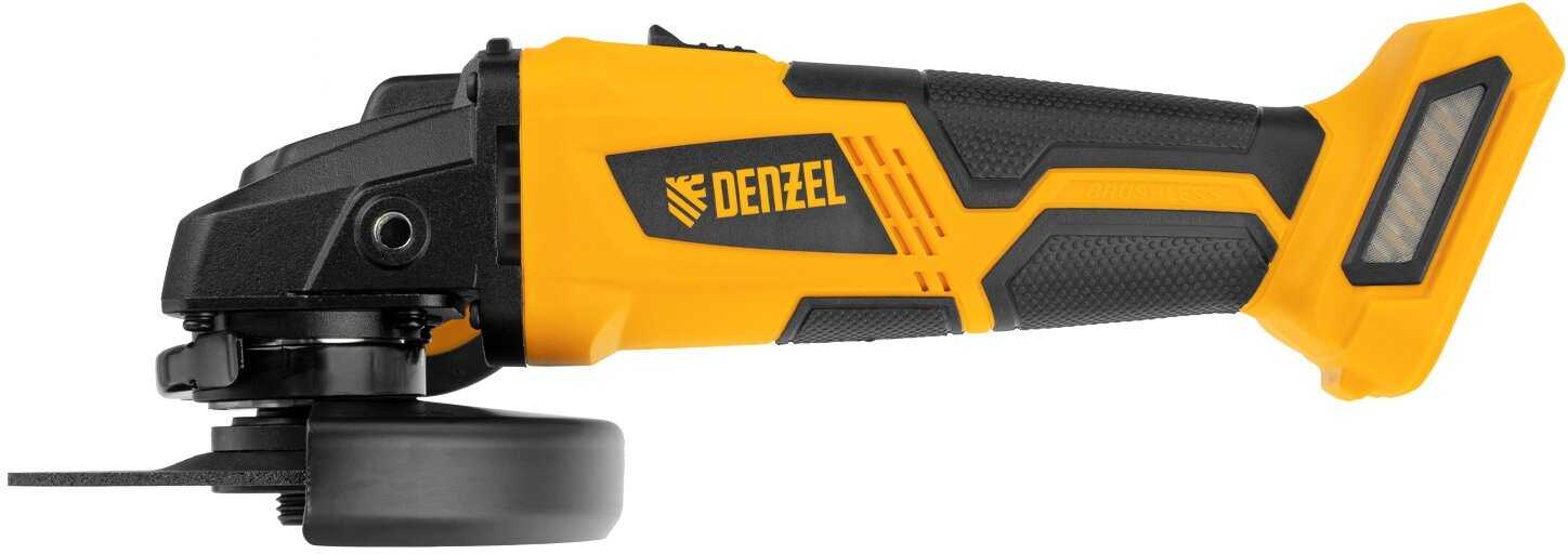 Машина угловая шлифовальная DENZEL УШМ DENZEL BLG-IB-18-125-0 (27004) фотография 8