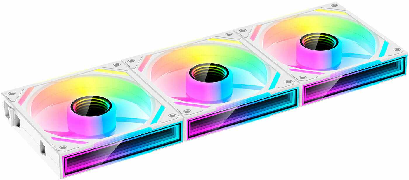 Вентилятор для корпуса XASTRA FS120W ARGB White (3шт.) (FS120-3WA-SXX-GL) фотография 1
