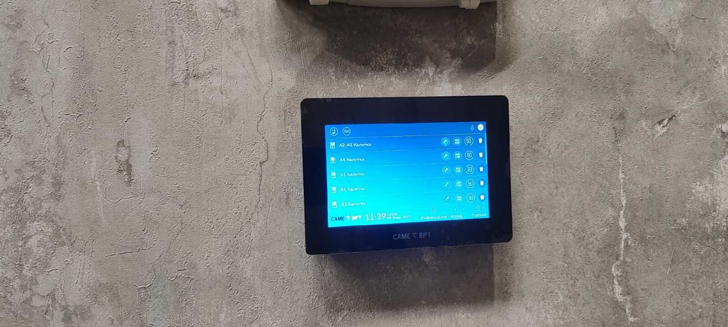Абонентское IP-устройство CAME XTS 5IP hands-free с сенсорным 5’’ дисплеем, локальным и POE питанием (840CH-0100) фотография 19