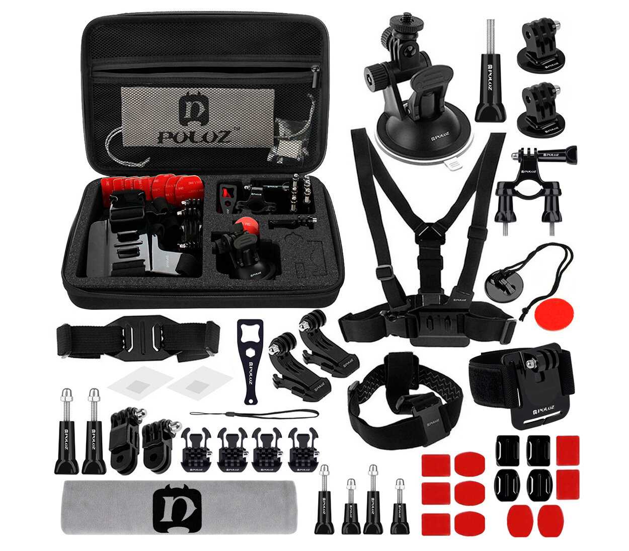 Комплект аксессуаров Puluz Accessories Combo Kit 45 в 1 (PKT10)