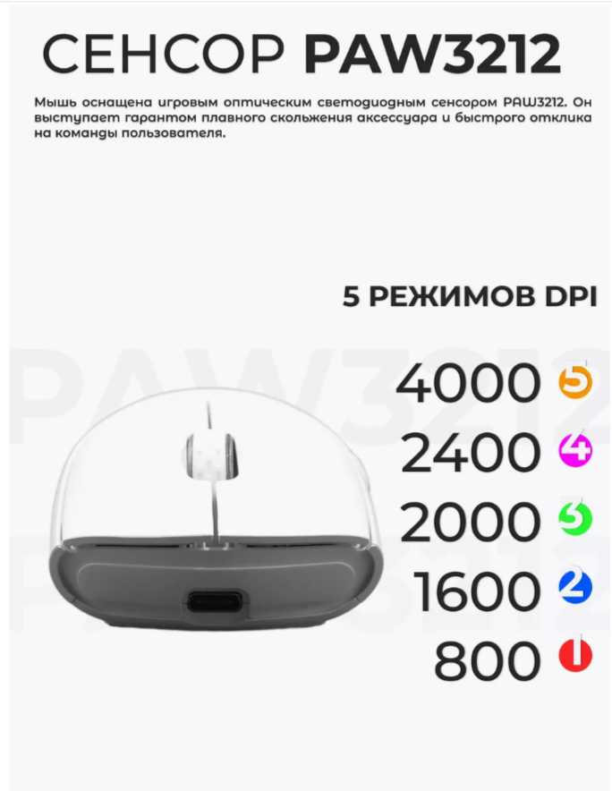 Беспроводная игровая мышь Attack Shark X5 фотография 3