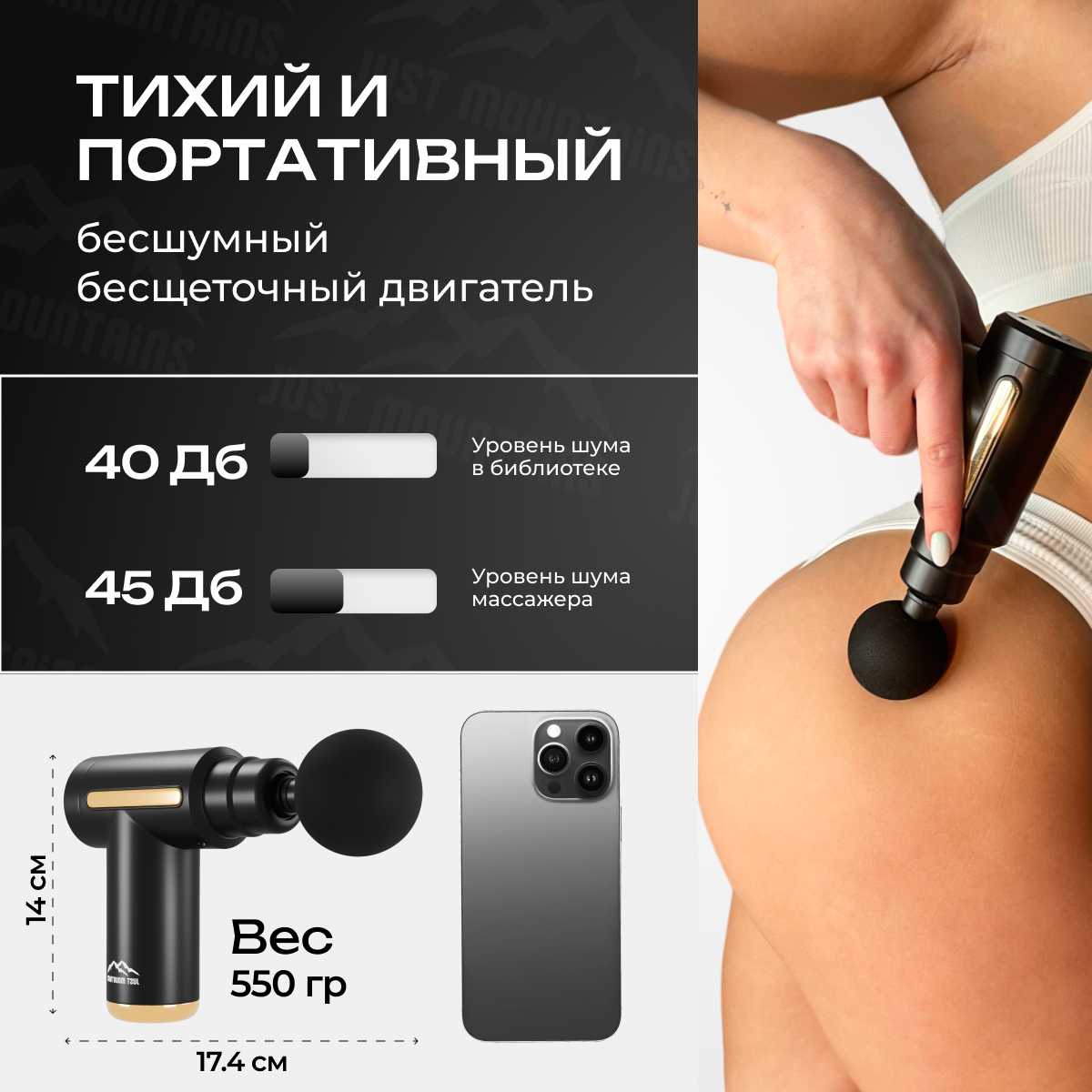 Перкуссионный массажер Массажер для шеи и плеч электрический фотография 6