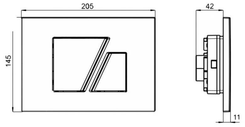 Кнопка смыва SANIT S707 16.707.93..0000 фотография 1