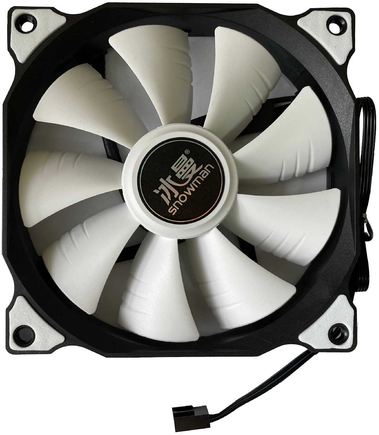 Вентилятор/кулер/fan SNOWMAN 120 мм. 4-pin pwm для охлаждения PC компьютера, корпуса фотография 2