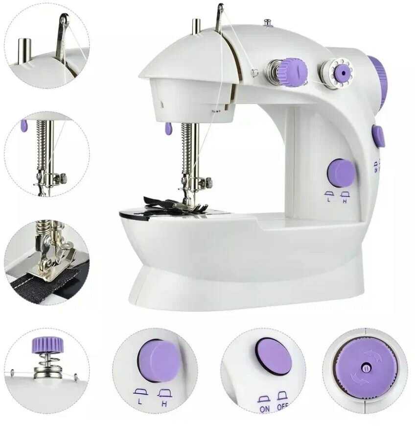 Мини швейная машинка Mini sewing machine фотография 19