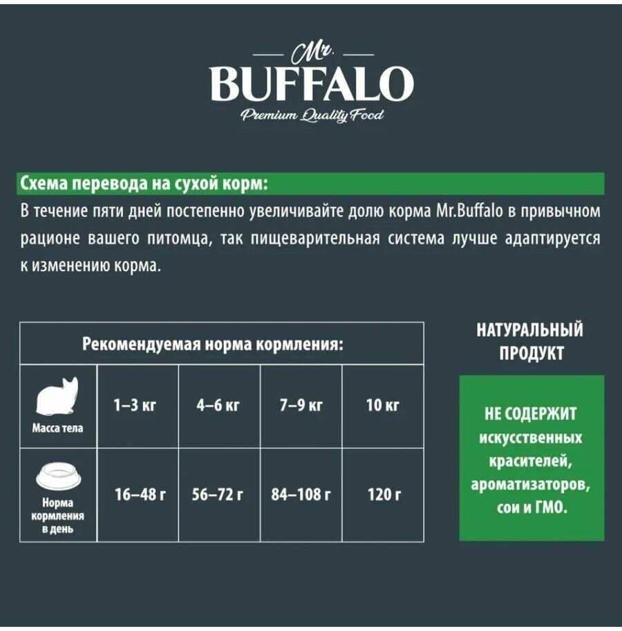 Корм для кошек Mr.BUFFALO Sterilized с индейкой фотография 7