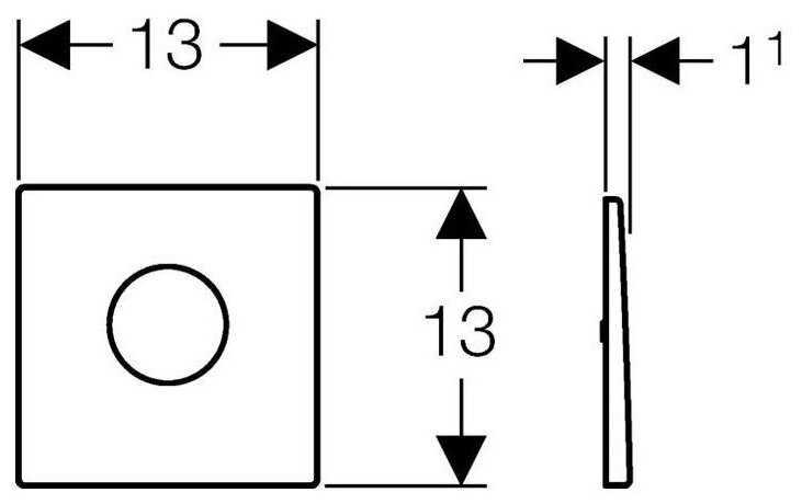 Устройство автоматического смыва GEBERIT Устройство автоматического смыва (116.033.FW.1) фотография 1