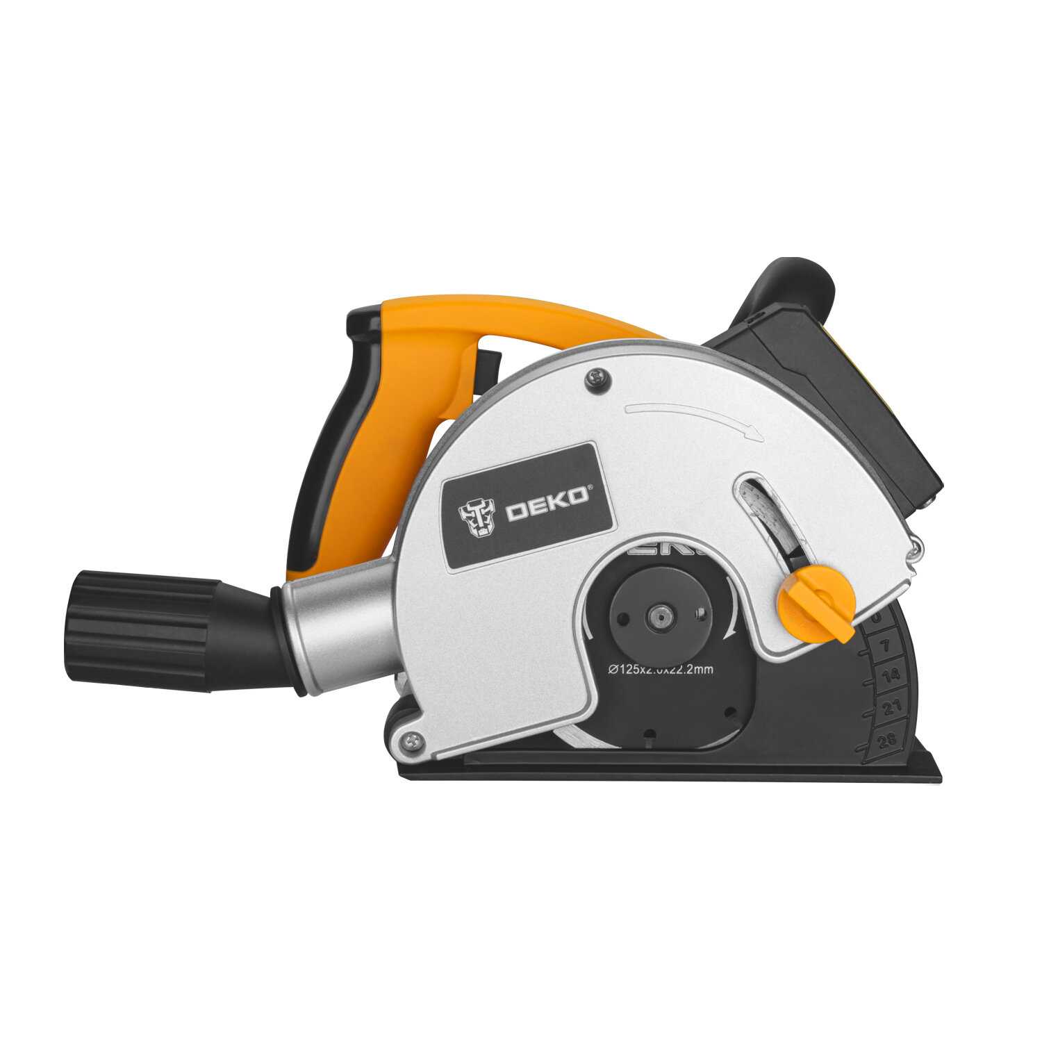 Штроборез DEKO DKWC1800, 125 мм, 1800 Вт, лазерный указатель фотография 2