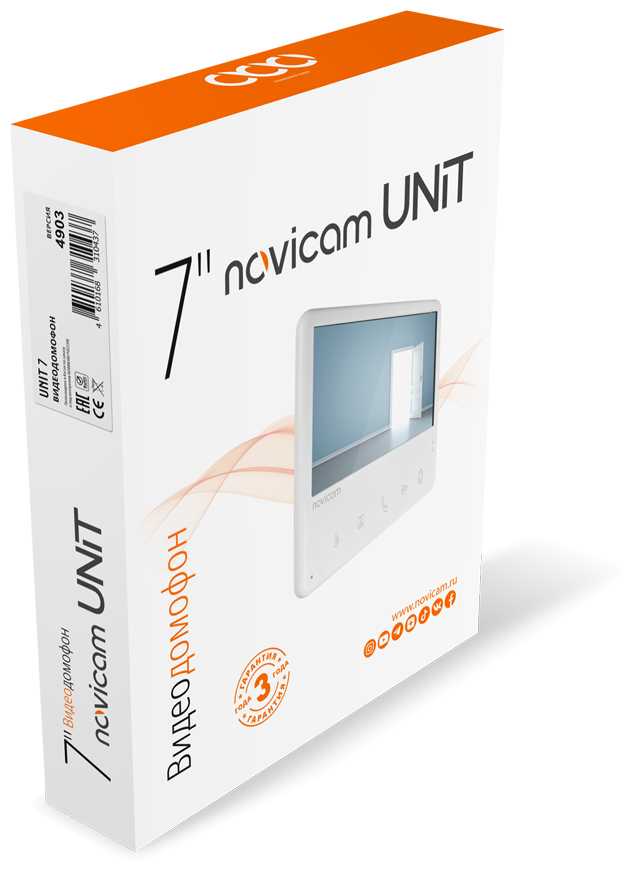 Видеодомофон для дома, офиса, квартиры Novicam UNIT 7 FHD фотография 4
