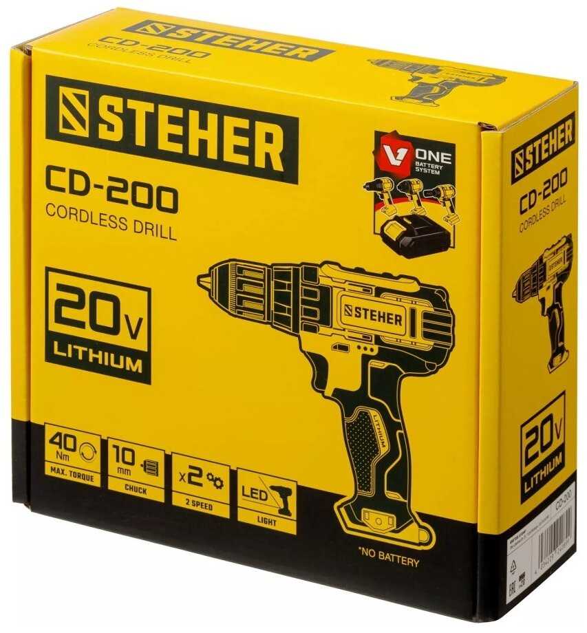 Дрель Steher CD-200 фотография 3