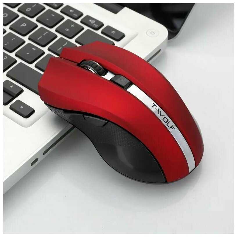 Беспроводная бесшумная компьютерная мышь T-WOLF Q5 фотография 6