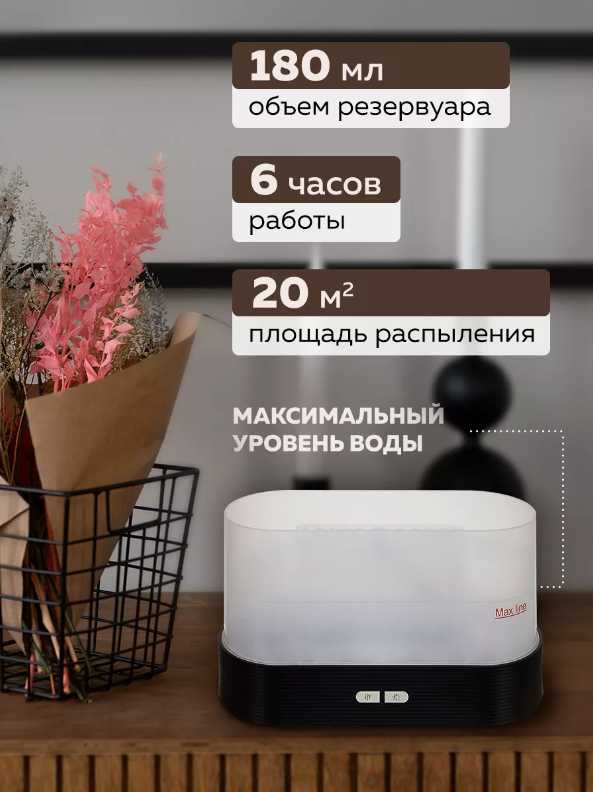 Увлажнитель воздуха Увлажнитель воздуха с имитацией пламени фотография 7