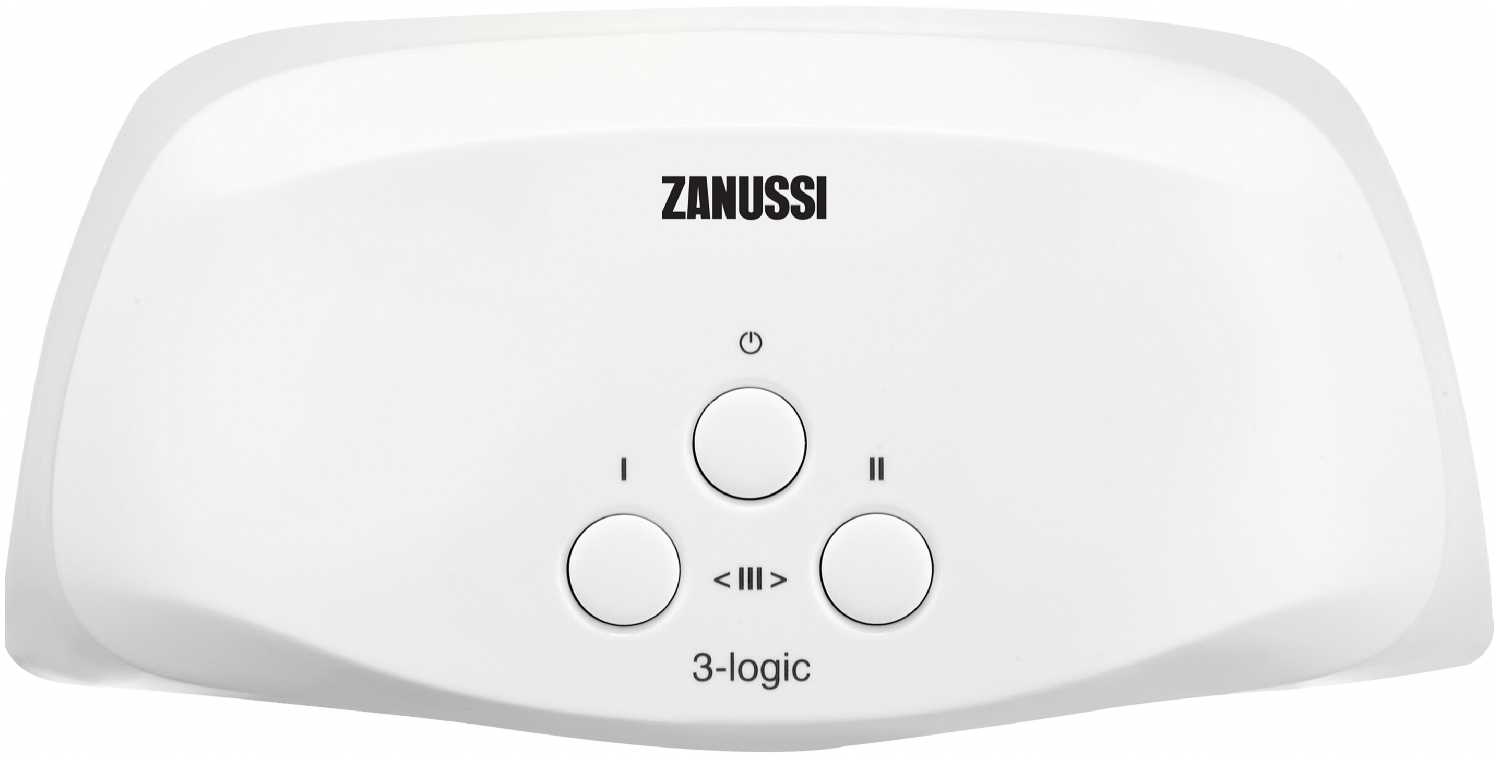 Водонагреватель Zanussi, компактный водонагреватель с душем и краном, водонагреватель проточный, белого цвета