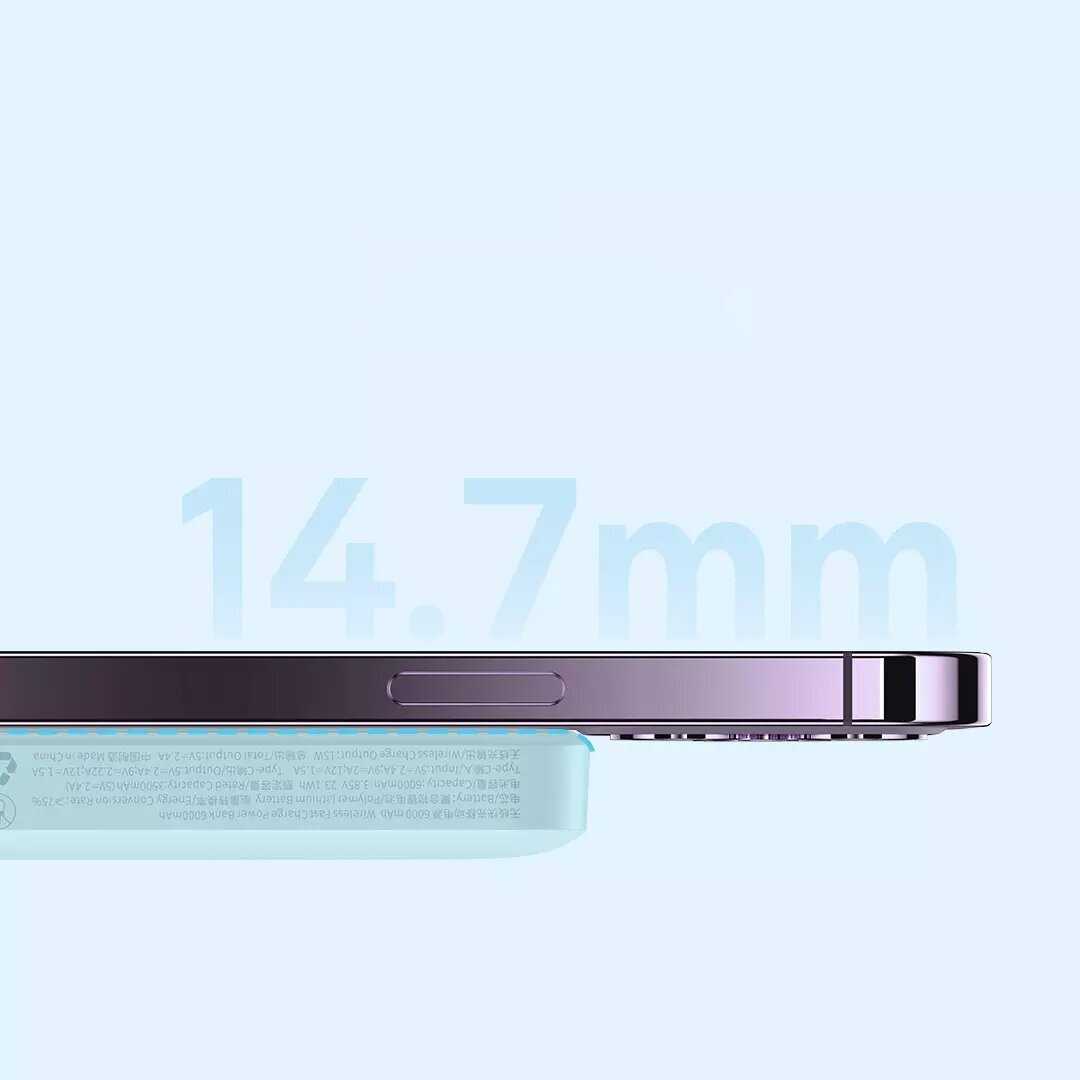 Внешний аккумулятор Xiaomi Baseus Magnetic Wireless Charging Power Bank 5000 mAh 20W (PPCXM05) фотография 5