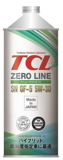 Синтетическое моторное масло TCL Zero Line 5W-30 SN/GF-5