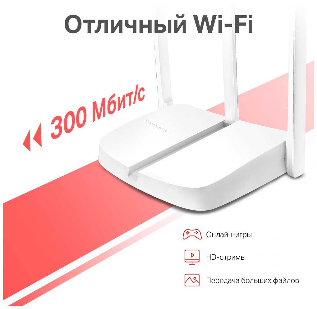 Wi-Fi роутер Mercusys MW306R фотография 3