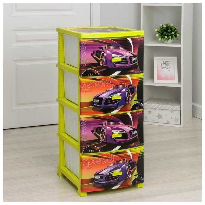 Бельевой комод РУССПЛАСТ Спорткар фотография 10