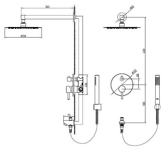 Верхний душ RGW SP-52 (хром), хром фотография 1