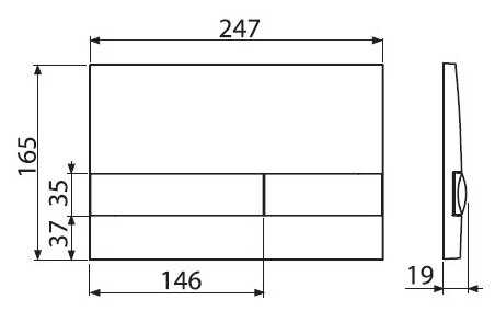 Кнопка смыва Alcadrain M1732 фотография 1