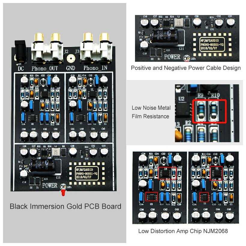 Фонокорректор (предусилитель) FX-AUDIO BOX 01 фотография 6