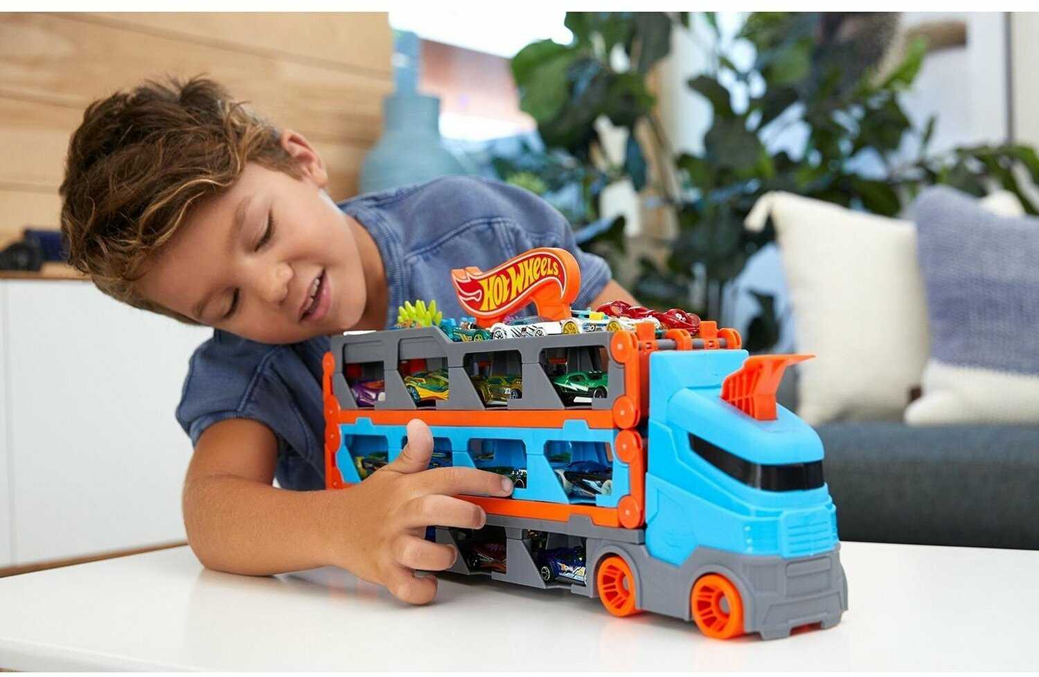 Трек Hot Wheels Сити Грузовик-автотрек (GVG37) фотография 6