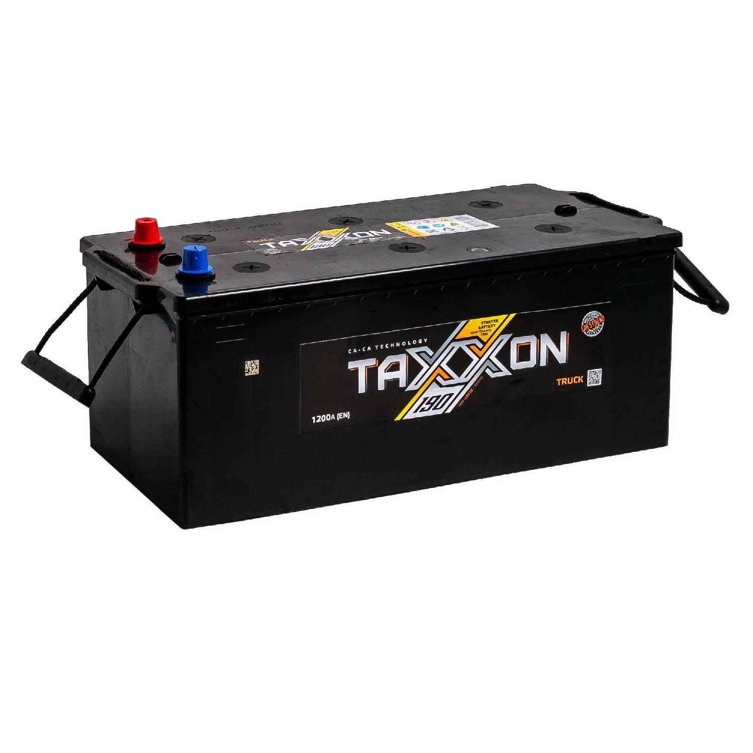 Аккумулятор автомобильный TAXXON TRUCK MF 190L+ 1200 А прям. пол. 190 Ач низкий (713190) фотография 1