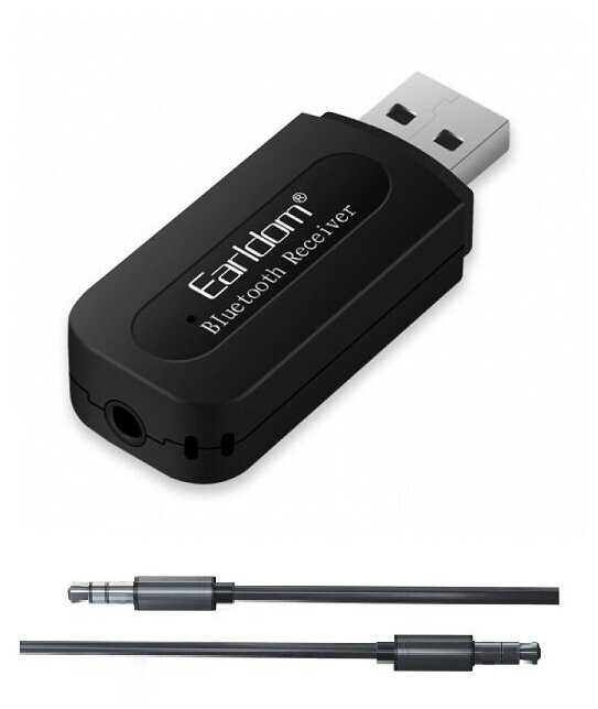USB AUX Bluetooth адаптер (приемник) Earldom wireless audio receiver ET-M22