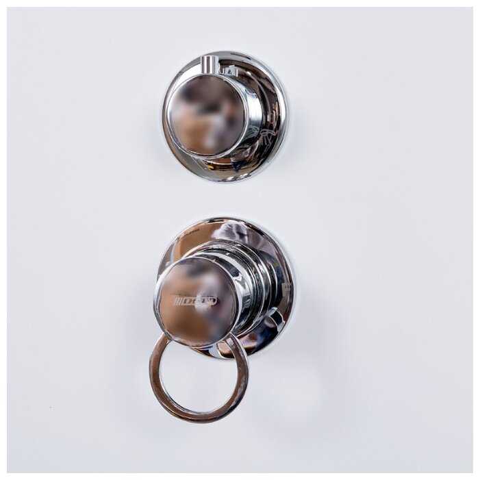 Душевая кабина Deto D08S с электрикой низкий поддон 80см*80см фотография 6