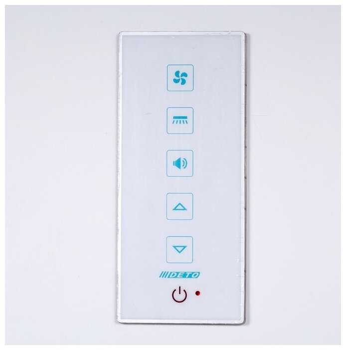 Душевая кабина Deto D08S с электрикой низкий поддон 80см*80см фотография 7