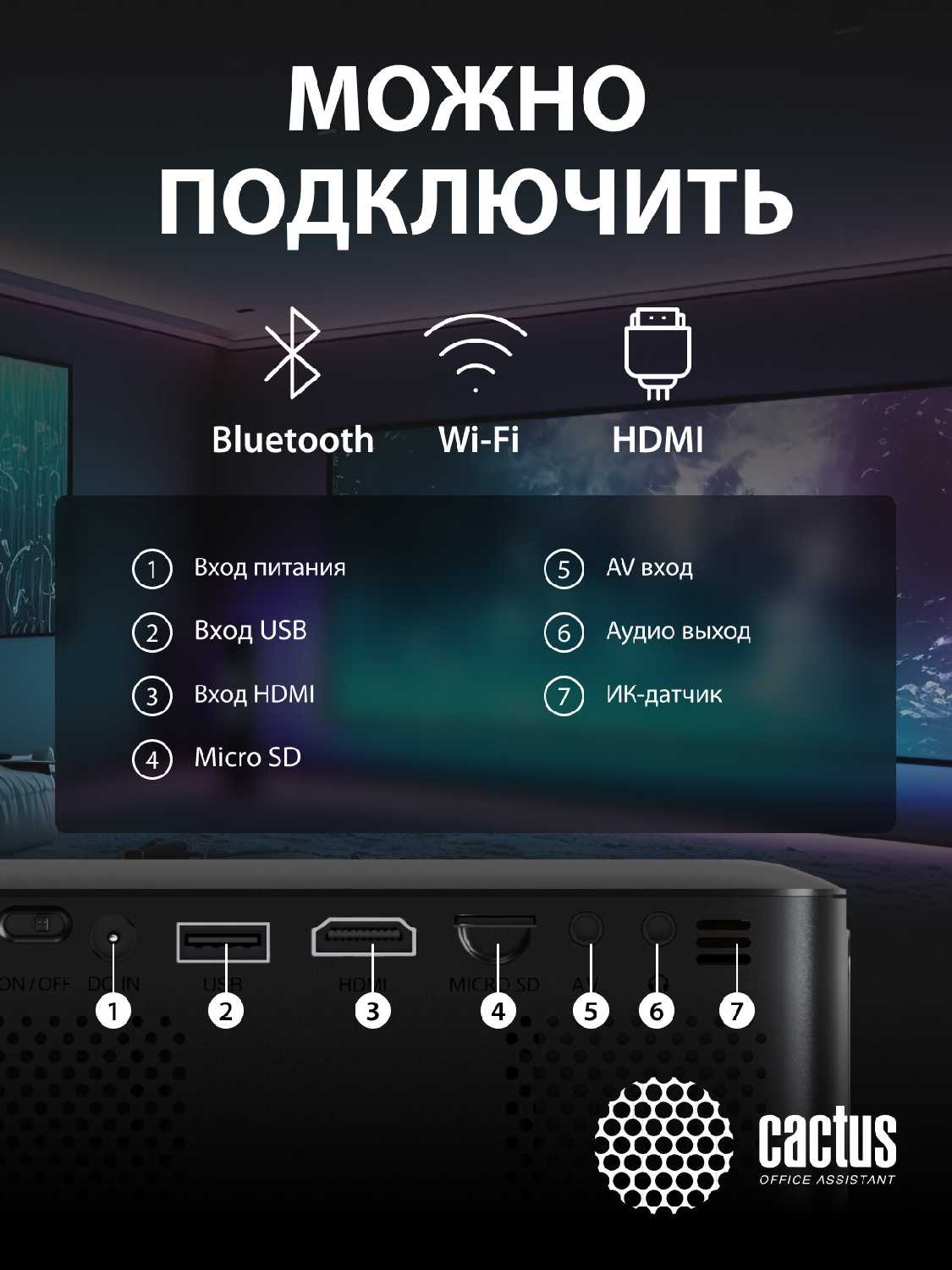 Проектор Cactus CS-PRE.08B фотография 8