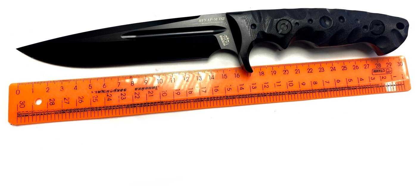 Нож нокс Ягуар-М D2 (602-700426) в подарочной коробке, мощный полевой нож, сталь D2 фотография 3