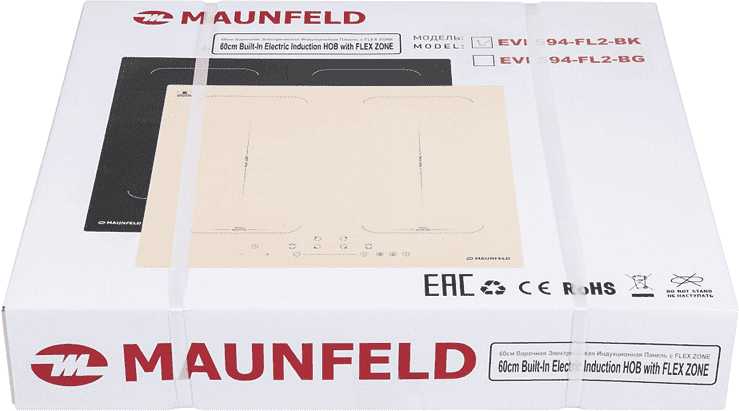 Индукционная варочная панель MAUNFELD EVI.594-FL2-BK фотография 17
