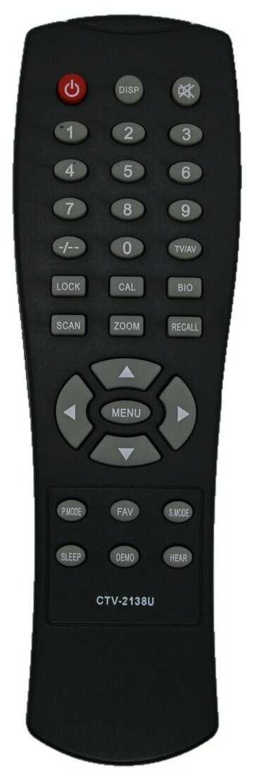 Пульт Huayu CTV-2128U (CTV-2138U) для телевизора Erisson, Supra фотография 2