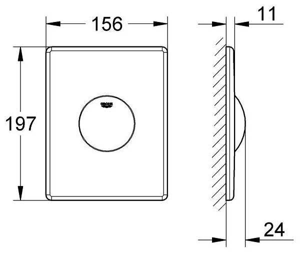 Кнопка смыва Grohe Skate 38573000 фотография 4
