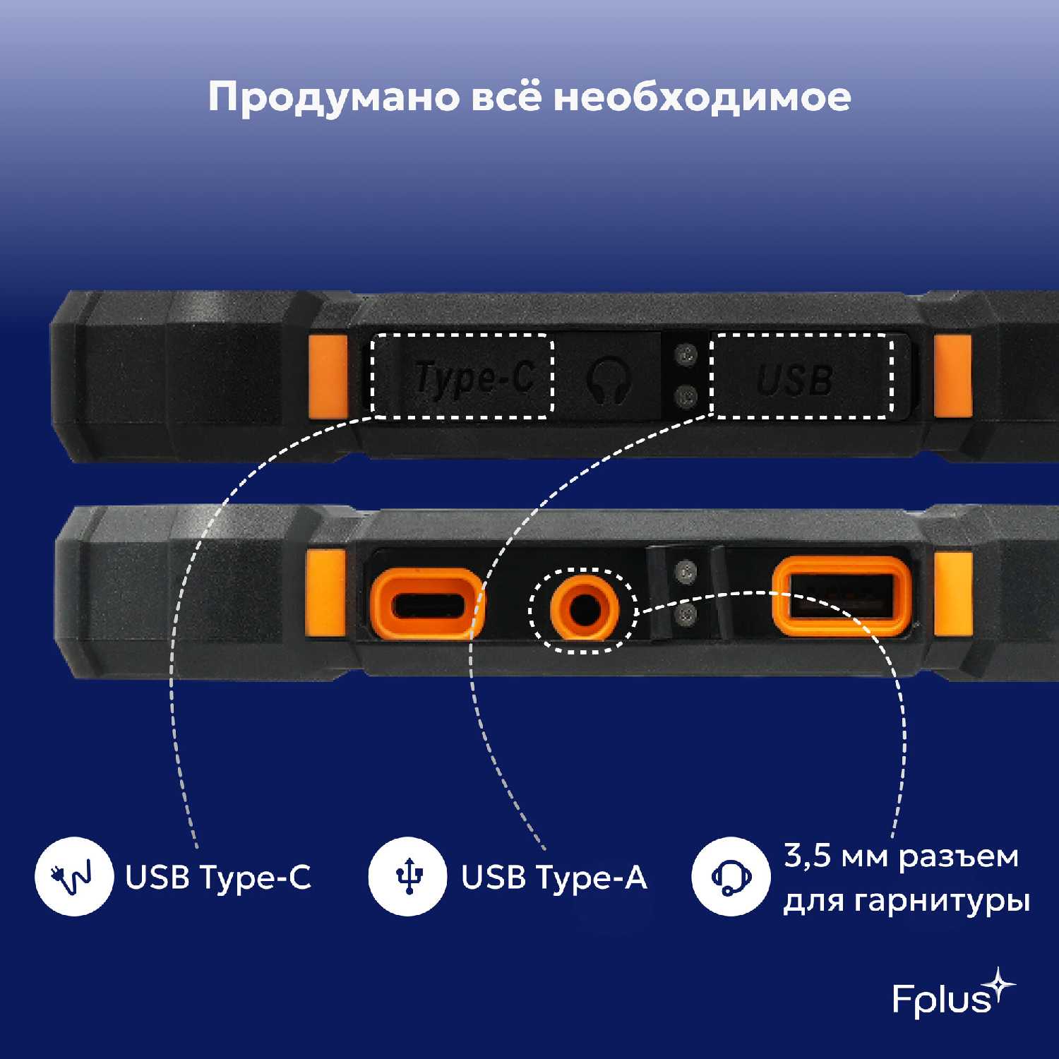 Защищенный планшет Fplus RT800 8 дюймов 4/64Gb фотография 8